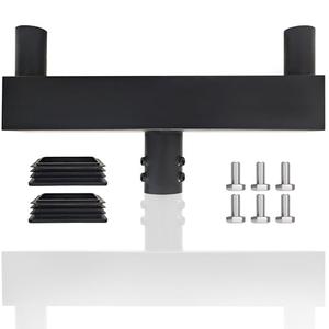 Double Bullhorn Light Mounting Bracket, 23.8 inMounting Bracket with Round Pole, 2-3/8 in Tenon Adapters, 180-Degree Arm for LED Parking Lot Lights, Shoebox Lights