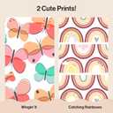 The Honest Company Comfort Dry Disposable Daytime Diapers, Hypoallergenic, Fragrance-Free, Sensitive Skin, Wingin' It + Catching Rainbows, Super Club Box Size 5 (27+ lbs), 84 Count
