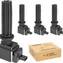 NPAUTO Ignition Coil Pack Replacement for L4 2.0 2.3 2013-2019 Ford Escape, 2015-2018 Ford Focus, 2013-2020 Ford Fusion, 12-19 Ford Explorer, Ford Edge Mustang Taurus, Lincoln MKT MKC, UF670, Set of 4
