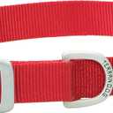 Nylon Single-Ply Dog Collar, Red, 3/4" x 17"