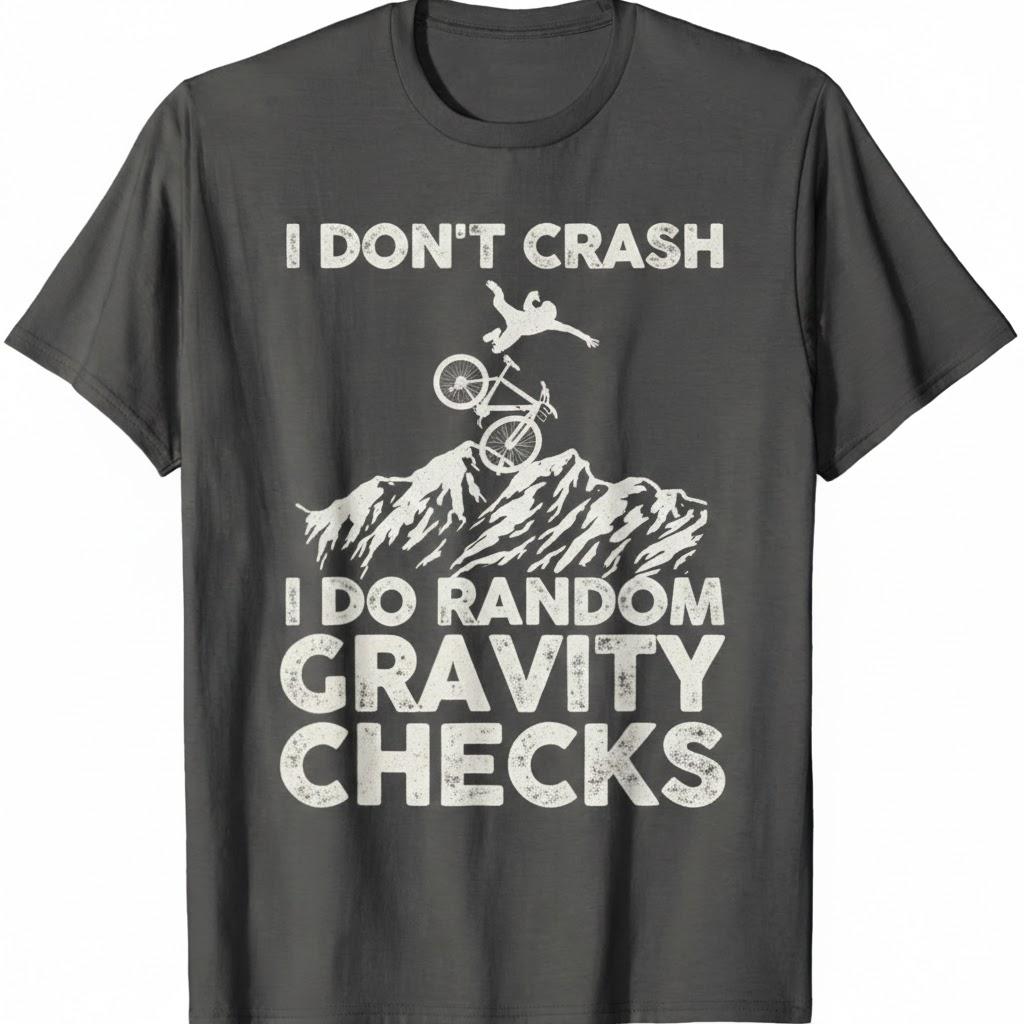 Funny Mountain Bike Art MTB Mountain Biking Lover Men Women T-Shirt  M