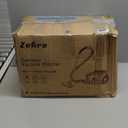 Zefiro Max 1600W Bag less Canister Vacuum Cleaner, 40kPa Powerful Suction, Lightweight, Auto Cord Rewind, HEPA Filter, Corded Vacuum for Floors, Carpets, Pet Hair in Homes & Apartments, Larger Capacity (Gray)