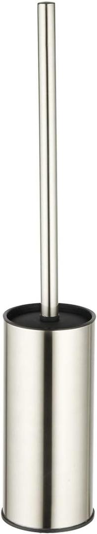 BGL Toilet Brush Holder Brushed Nickel, Stainless Steel 304 Brushed Nickel Round Freestanding Toilet Bowl Brush and Holder for Bathroom