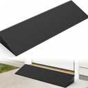 Nilight 1.6" Rise Threshold Ramp for Doorways, 19.7" Wide Low Profile Rubber Smooth Access Door Ramp for Doorway, Curb, Home Steps, Bathroom