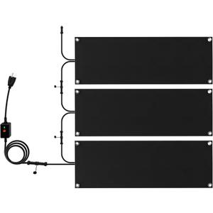 Snow Melting Mats, Heated Outdoor Mats for Walkways, Electric Snow Melting Mats for Decks and Sidewalks, Trusted No-Slip Snow and Ice Melt Heated Sidewalk Mat (10 x 30) 3PCS