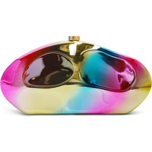 Acrylic Clutch Purse for Women Evening Bag, Irregular Shell Acrylic Purse Box Clutch with Chain for Party Wedding Prom