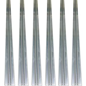 6Pcs 60cm RV Awning Rail C Channel Strips Aluminum Awning Channel Set for All RV, Caravan, Campervan Awnings Camping Tent Accessories