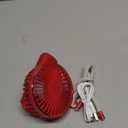 Portable Handheld Fan, 4000mAh, 180 Adjustable, 6 Speed Wind, Display Electricity in Real Time, USB Rechargeable Foldable Personal Fan (Red)