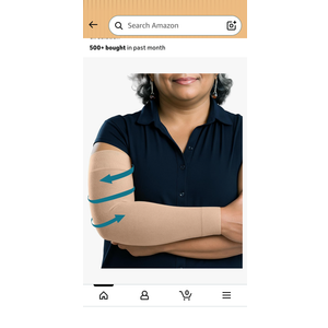 KEMFORD Compression Lymphedema Arm Sleeves for Women - Medical Arm Brace for Swelling, Edema, Circulation