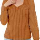Women's Long Sleeve Shirts Sheer Mesh Lace Flower Dressy Blouses Basic Casual Loose Top (XL)