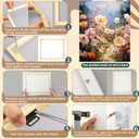DoubleFill 1 Pack 16x24 Inch DIY Canvas Stretcher Bars Canvas Frame Wood Frames Kit Easy to Assemble for Prints, Posters, Oil Painting, Painting, Embroidery Stitch and Needlepoint Arts