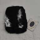 Long Black Curly Wig with White Streaks - Goth Bride Wig - Halloween Cosplay Costume Wig - Women Men