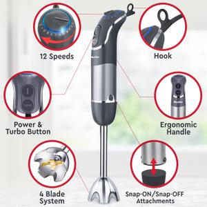 Mueller  Immersion Blender Handheld (Nozzles Not Included)