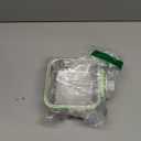 Crate Dog Bowl,Removable Stainless Steel Water Food Feeder Bowls Crate Coop Cup,Pet Cage Bowls with Bolt Holder for Cat, Puppy, Birds, Rats, Rabbits Small Animals ((Green+Pink) Square, Samll)