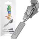 FixnZip (Large Nickel) - See Size Guide - Universal Zipper Repair Kit for Wetsuits, Luggage, Bags - Backpack Zipper Replacement Repair Kit - Instant Zipper Fix