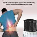 Mercase Back Brace for Lower Back Pain, Lumbar Support Back Brace Relief from Back Pain, Herniated Disc, Sciatica-Breathable Back Support Belt Under Clothes for Men Women with 4 Stays, L(33.5-45.2")