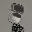 deweisn Compact Mirror, Lighted Travel Makeup Mirror with 1X/10X Magnifying Double Sided Dimmable Portable Pocket Mirror for Handbag, USB Charging(Black)