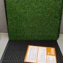 LOOBANI Dog Grass Pad with Tray - Dog Litter Box - Indoor Potty for Apartment and Patio Training - with 2 Packs Grass Pee Pads for Replacement, 2025 Inch