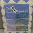 Baby Bassinet Sheets 4 Pack Compatible with 33" x 20" Mika Micky, Baby Delight, Dream On Me, AMKE and Other Rectangle Bassinet Mattress, Ultra Soft & Skin Friendly, Washer & Dryer (for Mika Mikcy & Baby Delight & Bedside Sleeper, Navy Blue Cloud)