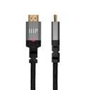 Monoprice 8K Certified Ultra High Speed HDMI Cable - 3 Feet - Black | Braided - HDMI 2.1, 8K@60Hz, 4k@120Hz, 48Gbps, HDR, VRR, CL3 in-Wall Rated