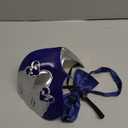 Hoshin Masquerade Mask, Half-Face Mardi Gras Decorations Venetian Masks for Mens (Blue & Silver)