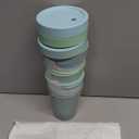 Grow Forward Bamboo Kids Cups with Lids and Straws - 10oz Drinking Cups for Kids with Childproof Twist Lids & Silicone Straws - Eco Friendly, BPA Free, Non Toxic & Dishwasher Safe - Rainforest