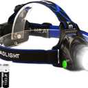3000 Lumen Headlamp Flashlight 3 Modes Waterproof Led Head Lamp Headlight with AAA Batteries, (1-Pack)