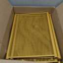 Heavy Duty Clothing Rack with Wheels, Modern Garment Rack with 3 Metal Shelves, 71.8 Inches Display Rack for Hanging Clothes, Hanging Rod for Small Space, Gold