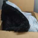 GarveeHome 9x12 Fluffy Area Rug- Shag Area Rug for Living Room, Shaggy Large Indoor Thick Living Room Carpet with Non-Slip Backing, Soft Plush Fuzzy Carpet for Bedroom, 9x12, Black