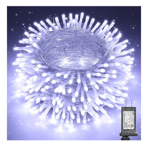 Christmas Lights Cool White, 75 Ft 200 LED Christmas String Lights Connectable, 8 Modes, Timer, Waterproof Fairy Twinkle Lights for Christmas Party, Garden, Patio, Home, Holiday, Xmas Tree Decorations