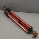 Chapin 4993: Heavy Duty Brass Head Tripod Impact Lawn Sprinkler, 360 Degree Coverage for Large Lawns, Golf Courses, Gardens, Adjustable Height, Gooseneck Hose Connection, Red and Black