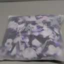 Daci Plus Size Two Piece Swim Dress with Shorts for Women Mesh Swimsuits Flowy Bathing Suits (Large, Purple Flower)