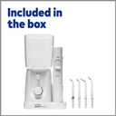 Waterpik Nano Plus Water Flosser For Teeth, Portable Electric Power, Compact For Travel and Home, 4 Flossing Tips, ADA Accepted, White WP-320