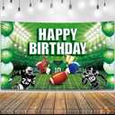 KatchOn, Large Football Birthday Banner for Football Decorations - 72x44 Inch | Football Backdrop for First Down Football Birthday Party Decorations | Football Party Decorations, Football Party Favors