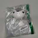 June Garden Cozy Dream Fleece Baby Security Blanket - Infants Nursery Bed Blankets - 15 x 15 inches Lovey - Stuffed Deer Animal Plush - Grey