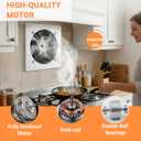 10" Kitchen Exhaust Fan with Variable Speed Controller, 1038CFM Wall Mount Ventilation Fans, Metal Attic Exhaust Fan, Small Fume Extractor Ventilation Fan for Kitchen Bathroom Shop Smoking Room Garage
