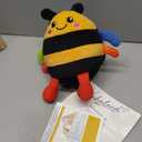 hahaland Musical Tummy Time Bouncing Plush Bee Crawling Toy for 6 Month | Dancing Vibrating & Buzzing Bee Baby Toys 7 8 9 10 11 12 Month Old, Bee Toy Gifts for 1 Year Old Boy & Girl