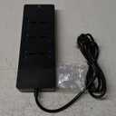 Universal Power Adapter, Jumpso 3000w Power Strip with 4 USB Ports (1 USB C), 6ft Extension Cord with International Outlets, 110-240v, European Travel Plug Adapter for Home Office Travel, Black