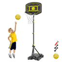 Kids Basketball Hoop Indoor Outdoor Portable Adjustable Height 3.6ft-6.2ft Toddler Basketball Hoop for Kids Boys Girls Age 3 4 5 6 7 8 Little Kids Basketball Goal Backyard Sports Toy Game Gifts