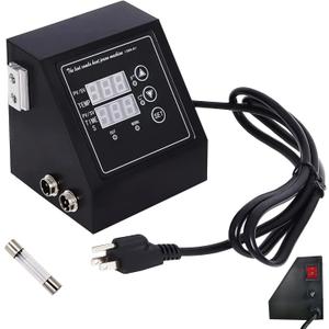 K Type Heat Press Control Box, Replacement Parts for 15x15 Heat Press with Replaceable Fuse, Temperature Time Controller, Heat Press Control Box for T Shirts, MugCup, 1400W ,Pre-Purchase Consultation