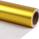 LaRibbons Gold Christmas Wrapping Paper, Solid Color Matte Metal Gift Paper Jumbo Roll - 30 Inch x 33 Feet, Gift Wrapping Paper for Xmas, Wedding, Birthday, Holiday Party