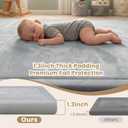 1.3" Thick Baby Play Mat for Floor,71x79 Ultra Soft Elasti-Foam Mat