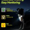 Dog Shock Collar, Dog Training Collar with Remote Control 3300FT Range, Electric Collar with Smart Light, Rechargeable Waterproof E Collar for Small Medium Large Dogs (Black)