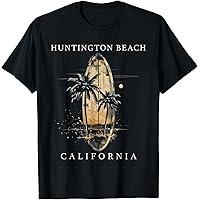Huntington Beach California Surf Vintage Surfing Surfer T-Shirt, Size L