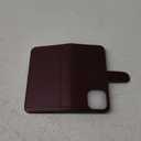 DuckSky for iPhone 15 Pro Max 6.7" Genuine Leather Wallet case RFID Blocking4 Credit Card HolderReal Leather Flip Folio Book Phone case Protective Cover Women Men for Apple15ProMax Case, Maroon 