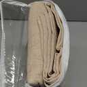 MIULEE Natural Beige Linen Curtains 90 Inch Long 2 Panels for Bedroom Living Room, Soft Linen Textured Window Drapes Semi Sheer Light Filtering Back Tab Rod Pocket Farmhouse Burlap Look Decor