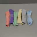 coskefy Women's Underwear Cotton Hipster Panties Low Rise Briefs Soft Strench Breathable Ladies Bikini Underwear 6 Pack (Large, Bright-colored)