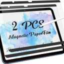 2 Pack Magnetic Paperfilm for iPad 10th 2022 10.9" & iPad 11th A16 2025 11", Feel Like Writing Drawing On Paper, Matte Removable Anti Glare Fingerprint Screen Protector Blue Light Filter