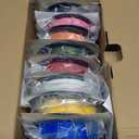 JAYO Rapid PLA 3D Printer Filament Bundle 2KG, High Speed PLA Filament 1.75mm 50mm/s - 600mm/s Print Range, 8 Pack 250g Spool Filament (Black, White, Blue, Red, Pink, Orange, Yellow, Olive Green)