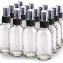 Wedama Spray Bottle, 4 oz Fine Mist Glass Spray Bottles, Little Refillable Liquid Containers for Watering Flowers Cleaning (13 Pack, Clear)